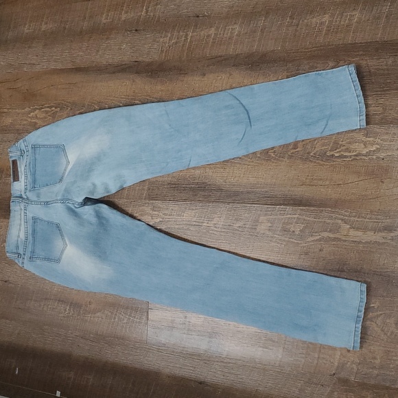 GORGOUS LUXE BEDAZZELDED&TRASHED/RIPPED UP TORN UP DESTROYED JEANS SZ 27 - Picture 7 of 12